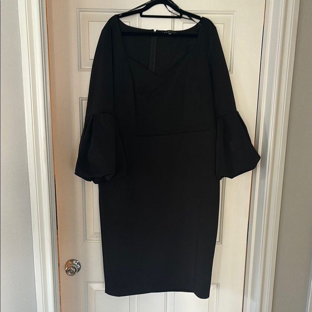 Eloquii Sweetheart neckline  Black Dress